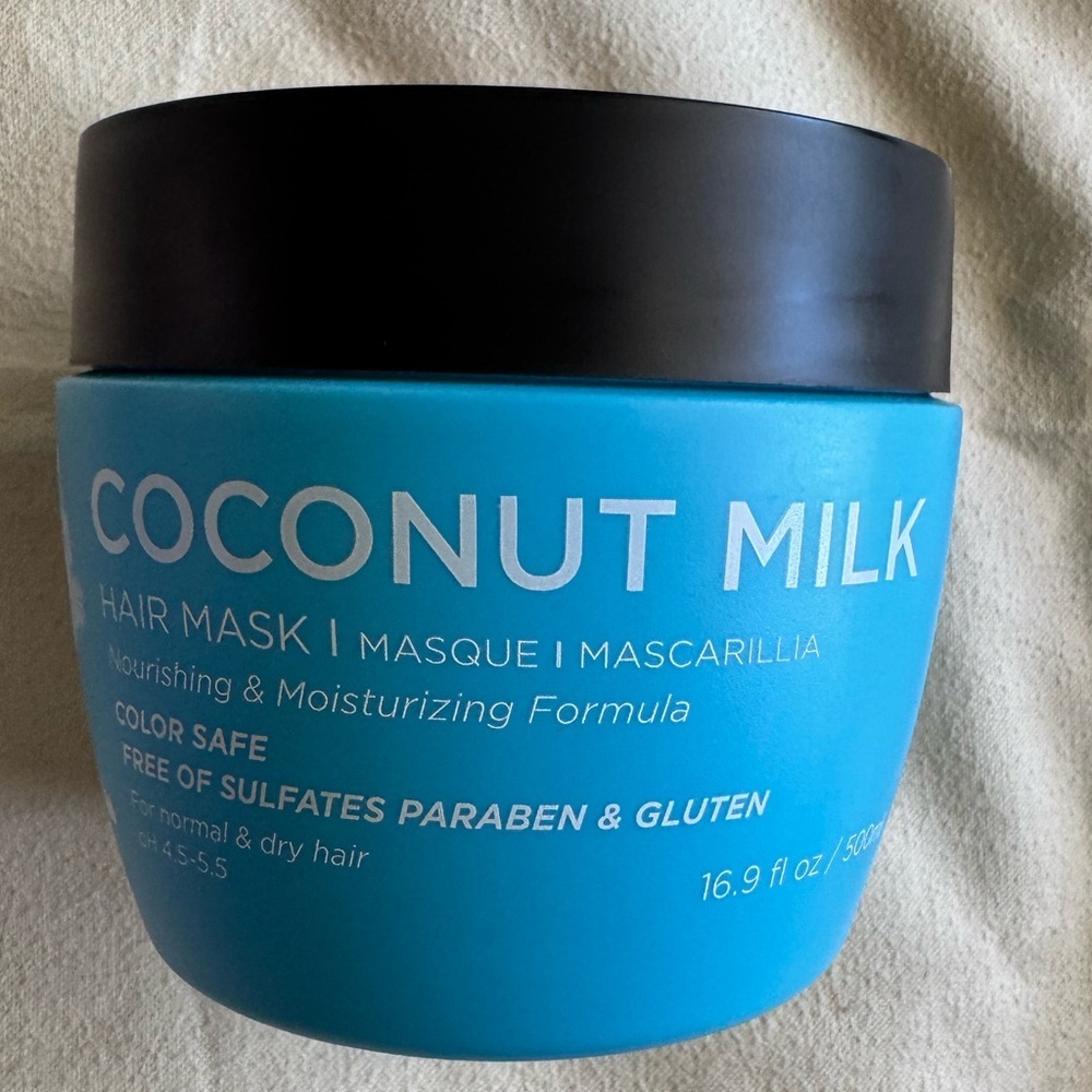 LUSETA Coconut Milk Hair Mask Nourishing & Moisturizing Formula 16.9oz/500ml - Picture 3 of 3
